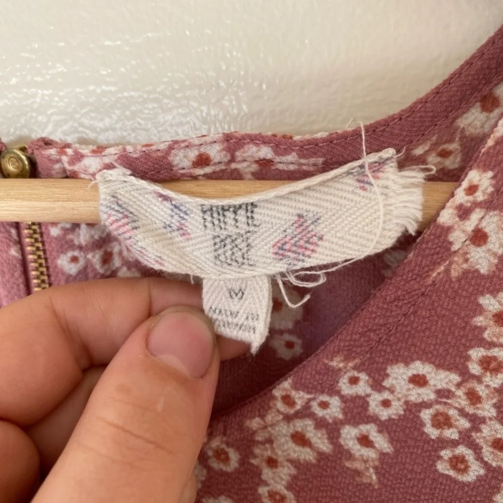 Hippie Rose • Pink Floral Blouse - Picture 3 of 3